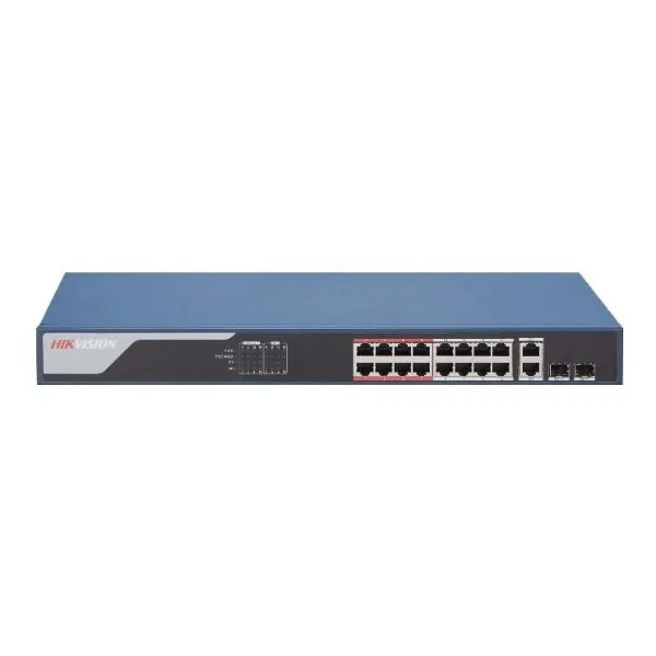 16 Port Gigabit Smart POE Switch Hikvision DS-3E1518P-SI