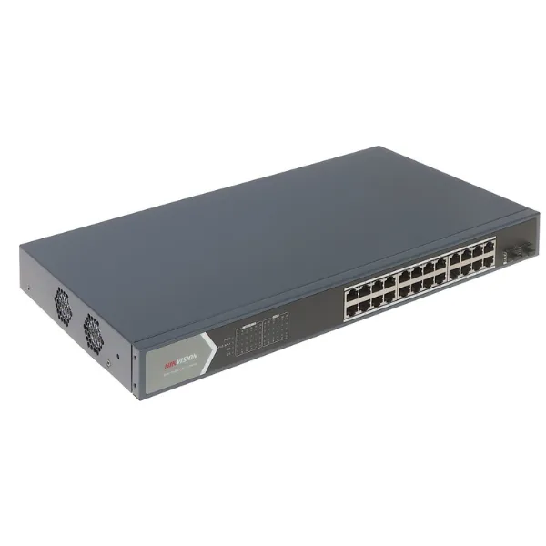 24 Port Gigabit Smart POE Switch Hikvision DS-3E1526P-SI