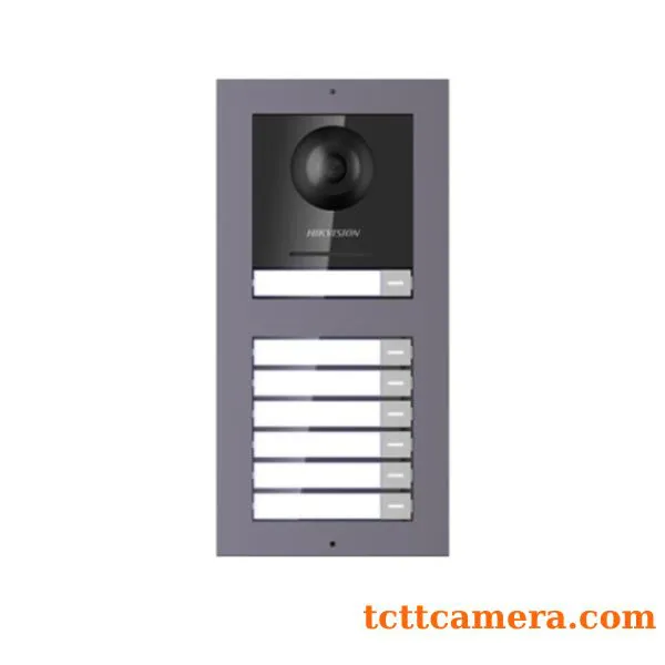 Nút bấm IP 7 cổng cho bảy căn hộ riêng biệt (Lắp âm tường) Hikvision DS-KIS27