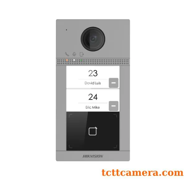 Nút bấm IP 2 cổng cho villa vỏ hợp kim nhôm có Wifi Hikvision DS-KV8213-WME1