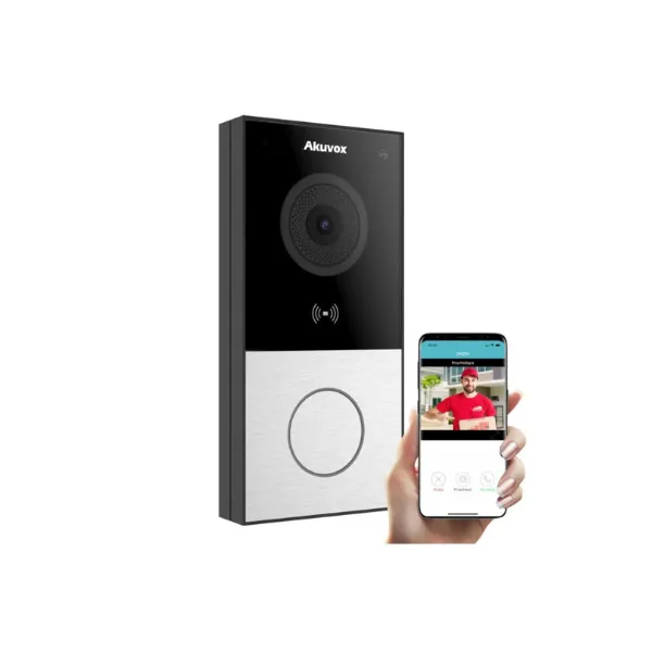 Nút bấm chuông hình IP Akuvox E12W