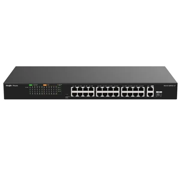 Unmanaged Switch 24 Cổng PoE/PoE+ Ruijie RG-ES126FGS-LP