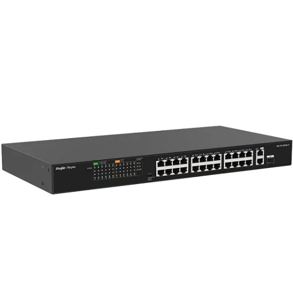 Unmanaged Switch 24 Cổng PoE/PoE+ Ruijie RG-ES126FGS-P