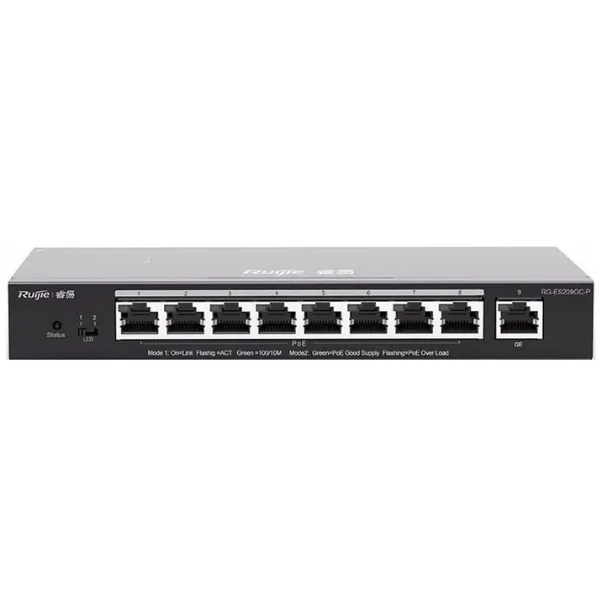 Ruijie Layer 2 Smart Managed PoE Switch 9 Cổng RG-ES209GC-P