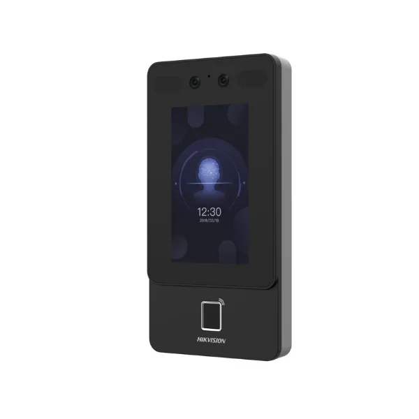Máy chấm công nhận diên khuôn mặt + vân tay + thẻ Mifare (Đẹp) Hikvision SH-K1T9342MFWX
