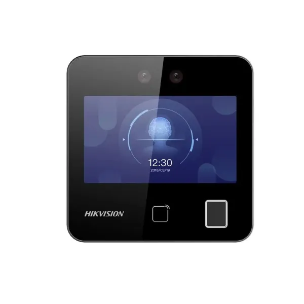Máy chấm công nhận diên khuôn mặt + vân tay + Thẻ Mifare Hikvision SH-K1T9343MFWX