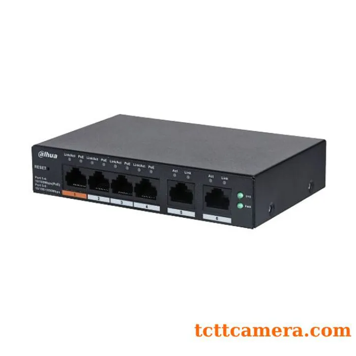 Switch PoE Cloud 6 port Dahua DH-CS4006-4ET-60