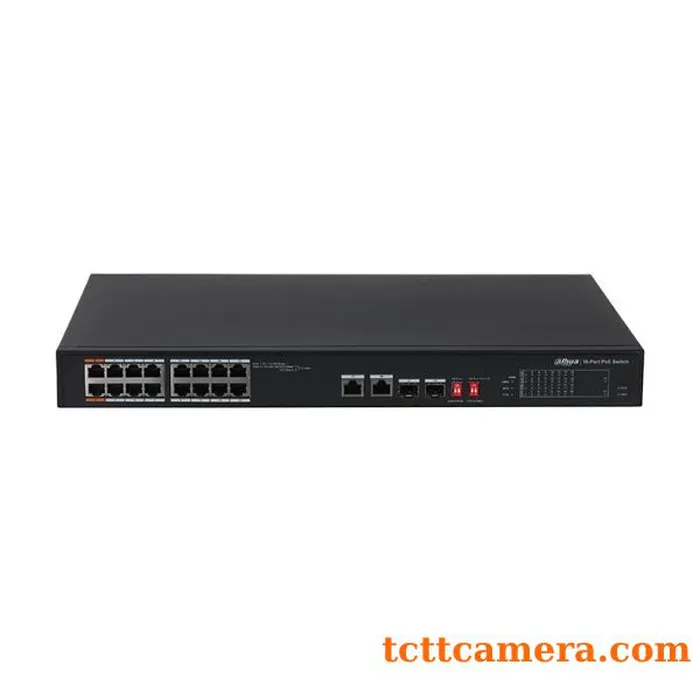 Switch PoE 16 port Dahua DH-PFS3218-16ET-135
