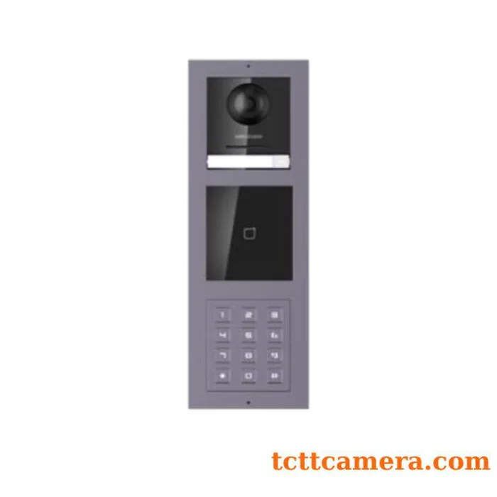 Nút bấm IP cho chung cư 500 căn hộ riêng biệt tích hợp module đầu đọc thẻ Mifare(Lắp âm tường) Hikvision DS-KIS3500M