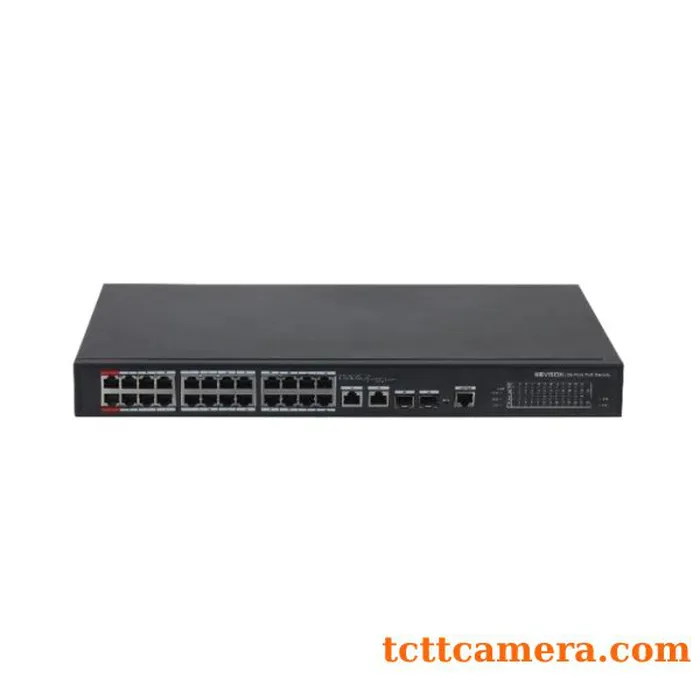 Switch PoE 24 port (hỗ trợ 2 cổng Uplink 1G + 2 cổng quang) Kbvision KX-CSW24-PF