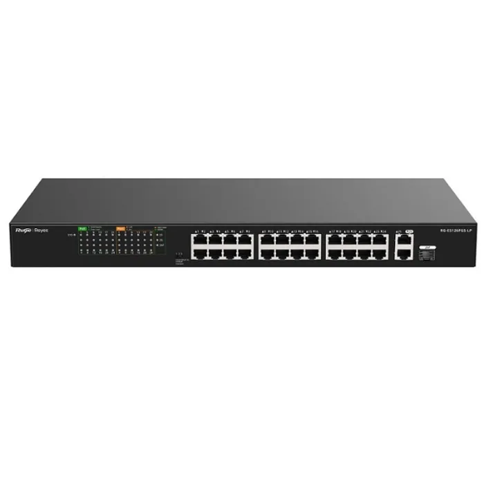Unmanaged Switch 24 Cổng PoE/PoE+ Ruijie RG-ES126FGS-LP