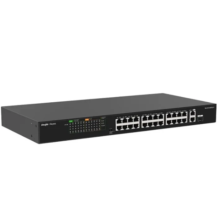 Unmanaged Switch 24 Cổng PoE/PoE+ Ruijie RG-ES126FGS-P