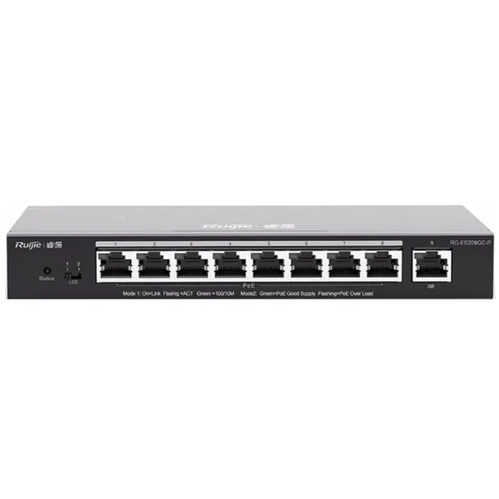 Ruijie Layer 2 Smart Managed PoE Switch 9 Cổng RG-ES209GC-P