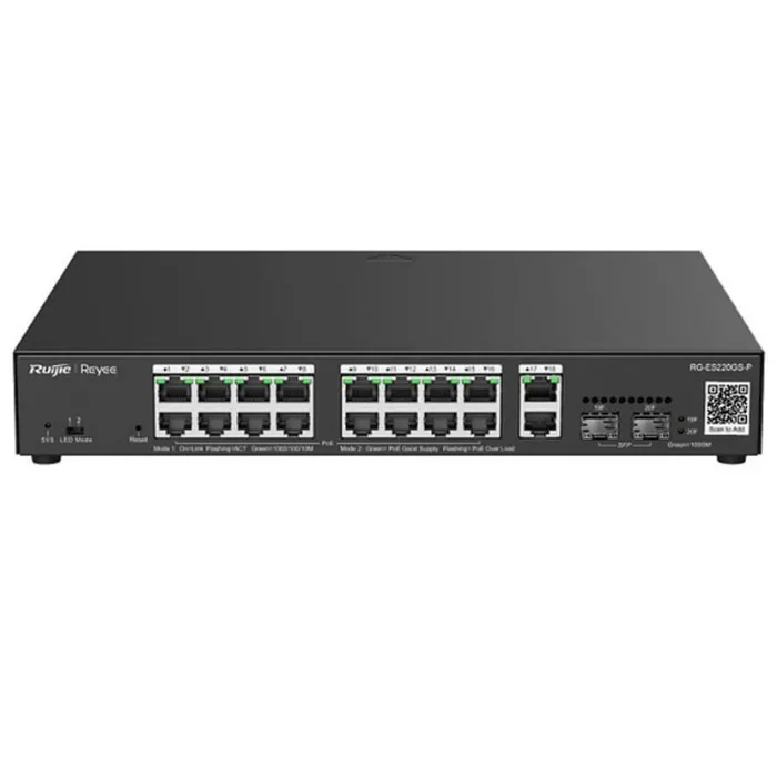 Ruijie Layer 2 Smart Managed PoE Switch 20 Cổng RG-ES220GS-P