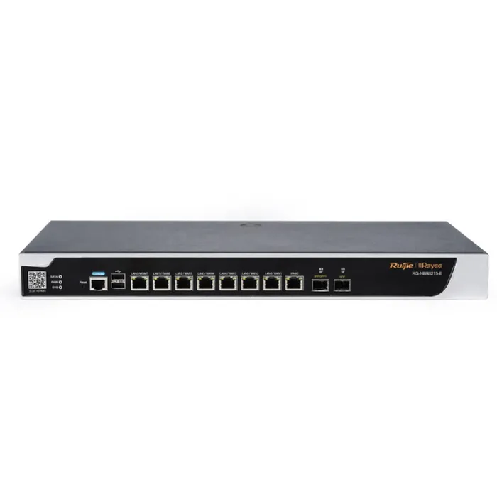 Dòng Cloud Managed Security Router hiệu năng cao 8 cổng 1G Base-T, cổng 1G SFP và 1 cổng 10G SFP RG-NBR6215-E