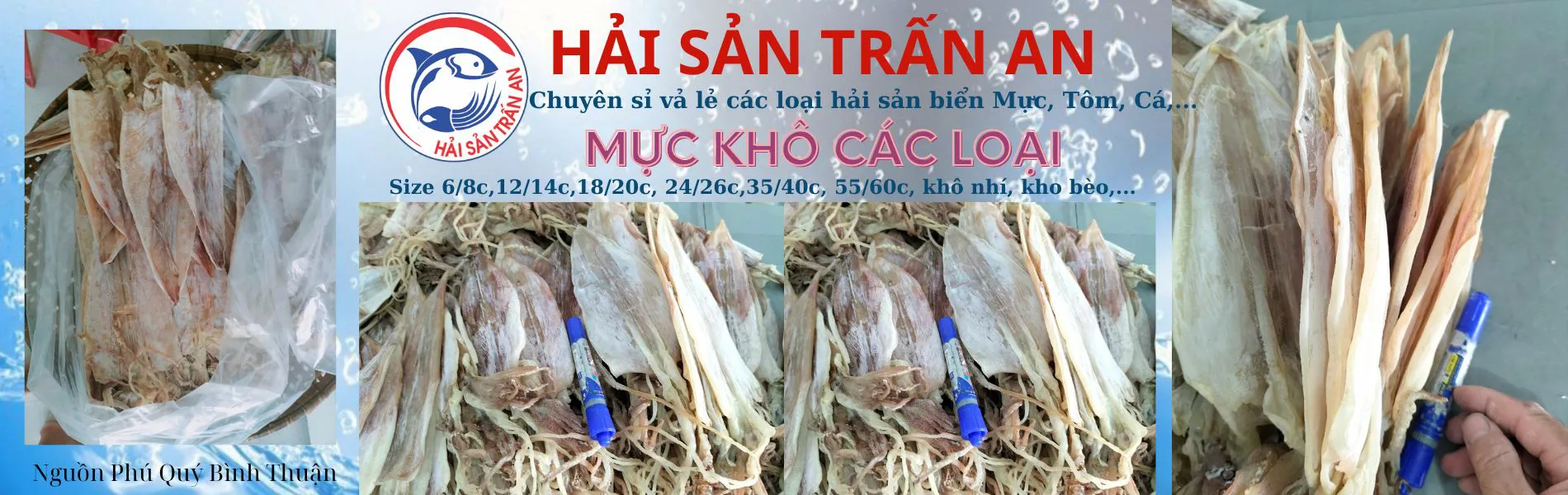 Mực khô các loại