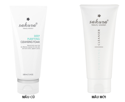 Sữa rửa mặt hỗ trợ phòng ngừa mụn dành cho da nhờn Sakura Purifying Cleanser