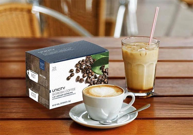 Caphe nấm linh chi Bioreishi Coffee Unicity