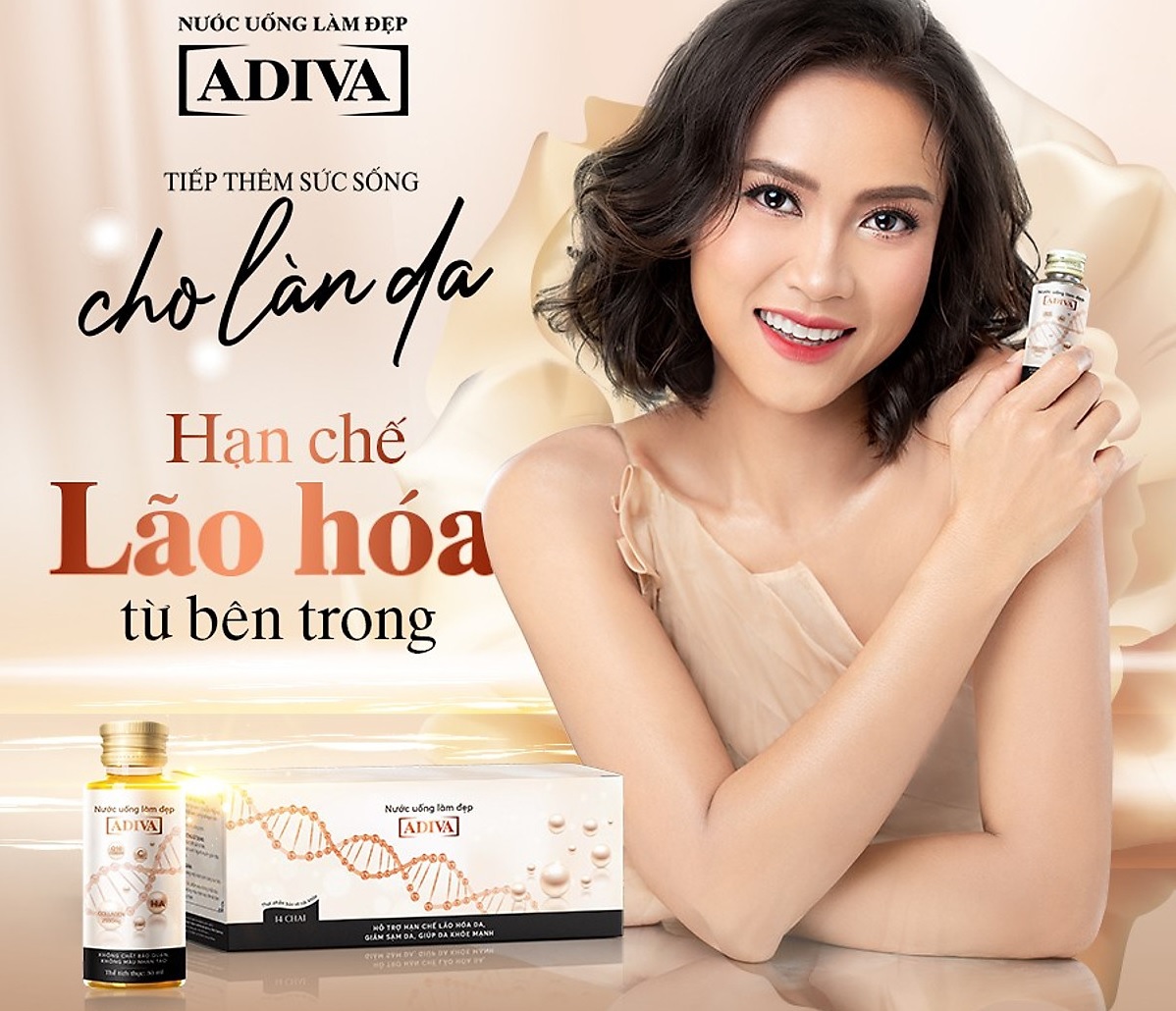 Collagen Adiva – Nước uống làm đẹp da (14 lọ x 30ml)