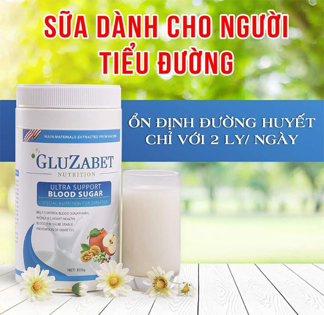 Sữa cho người tiểu đường Gluzabet