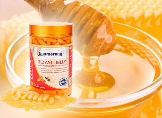 Sữa Ong Chúa Boomerang Royal Jelly and Collagen 1400 mg