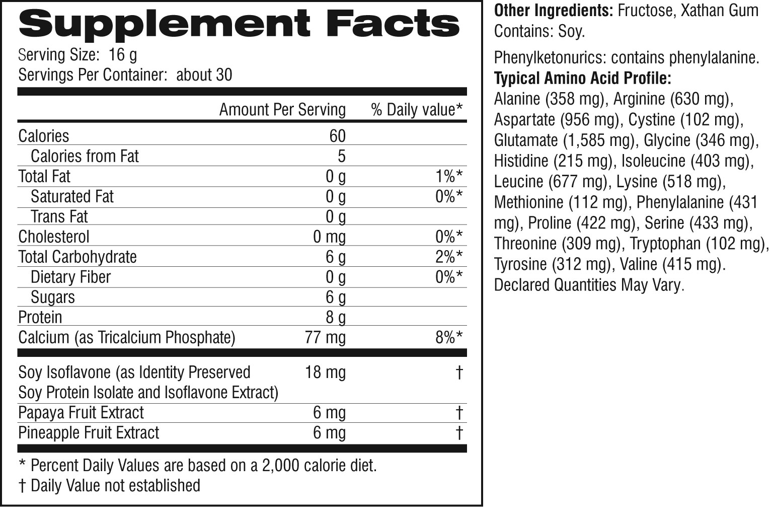 Thành phần Soy Protein Thành phần Soy Protein