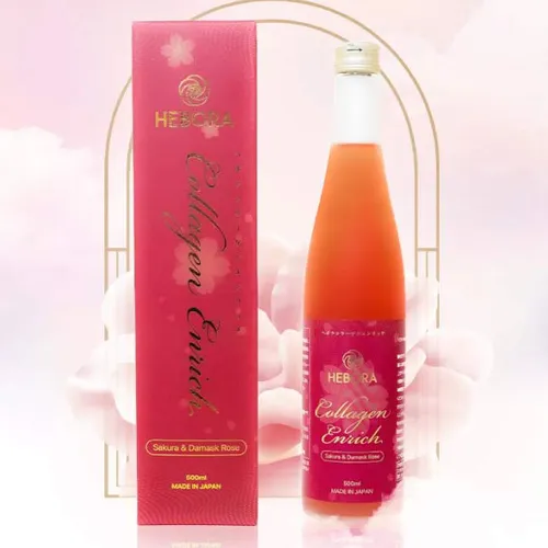 Nước uống Hebora Collagen Enrich Damask Rose Water