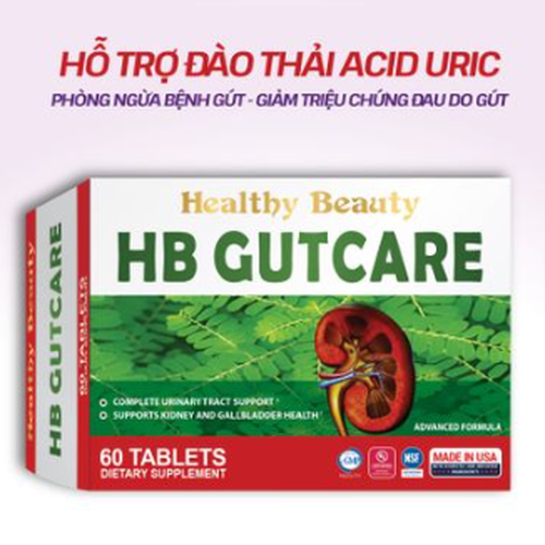 HB GUTCARE 60 viên – Hỗ trợ tăng đào thải acid uric