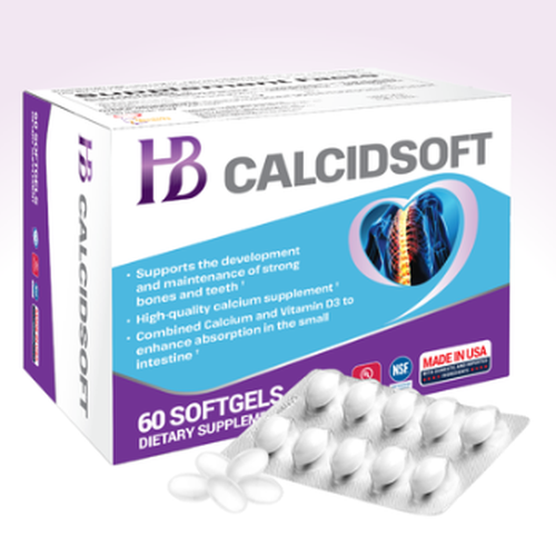 HB Calcidsoft 60 viên – Viên uống bổ sung Canxi và Vitamin D3