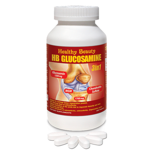 HB Glucosamine 3 In 1 200 viên – Hỗ trợ bổ sung Glucosamine, Chondroitin và MSM