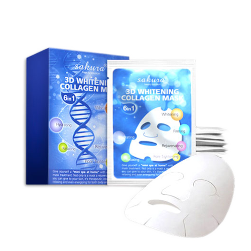 Mặt nạ dưỡng sáng da Sakura 3D Whitening Collagen Mask