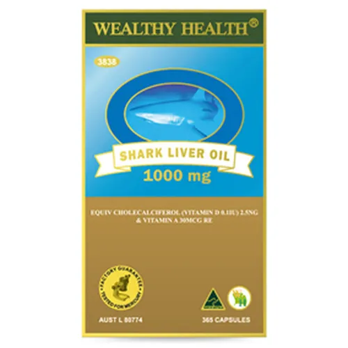 Dầu Gan Cá Mập Wealthy Health Shark Liver Oil 1000mg