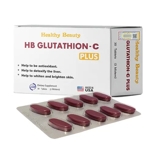 Viên Uống Chống Oxy Hóa Và Giải Độc Gan HB Glutathion - C Plus Healthy Beauty 30 Viên