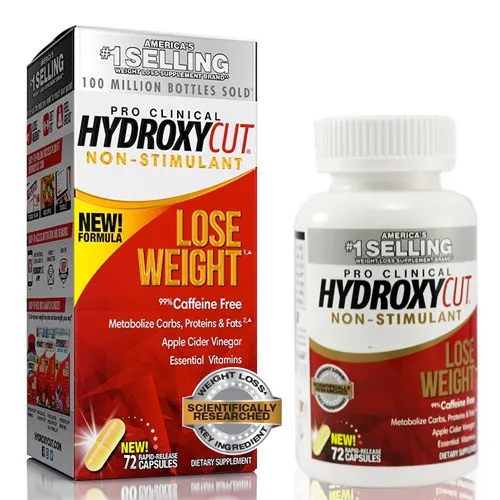 Viên giảm cân không chất kích thích HydroxyCut Pro Clinical Non-Stimulant