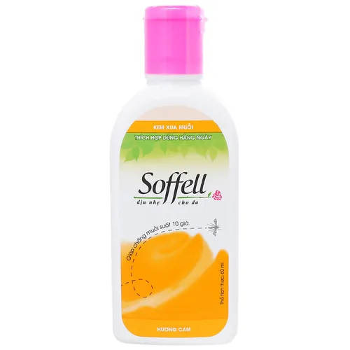 Kem Chống Muỗi Soffell Hương Cam 60Ml