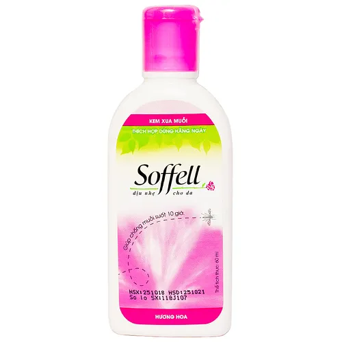 Kem Chống Muỗi Soffell Hương Hoa 60Ml
