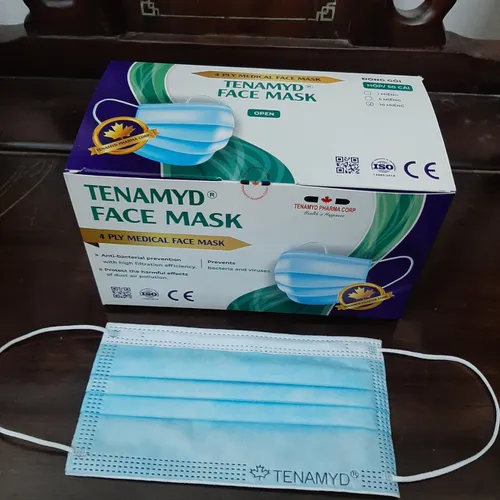 3 hộp khẩu trang y tế 4 lớp kháng khuẩn TENAMYD