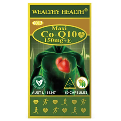 Thuốc Bổ Tim Wealthy Health Maxi Co-Q10 150mg+E