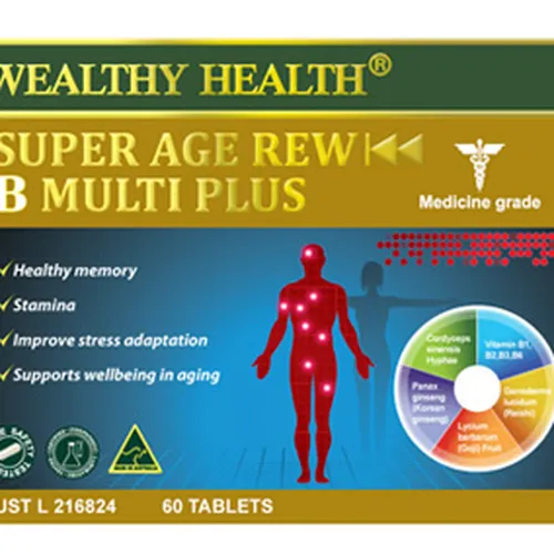 Viên Chống Lão Hóa Cho Người Già Wealthy Health Super Age Rew B Multi Plus