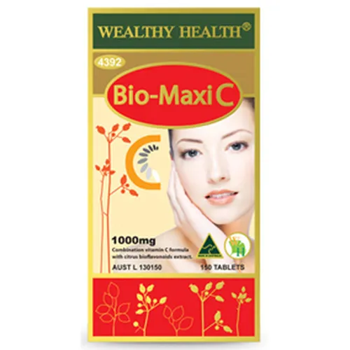 Viên uống bổ sung vitamin C Wealthy Health Bio-Maxi C 1000mg