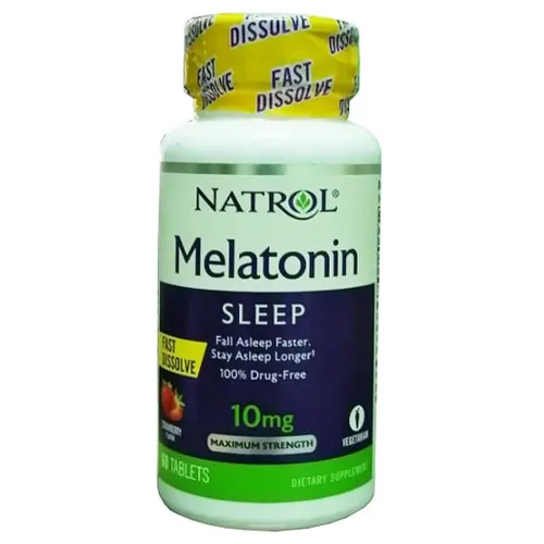 Viên uống giúp ngủ ngon, giảm căng thẳng Natrol Melatonin 10mg Fast Dissolve
