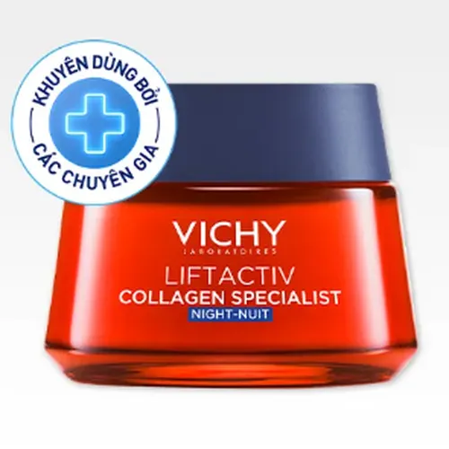 Kem dưỡng giúp sáng da Vichy Liftactiv Collagen Specialist night 50ml