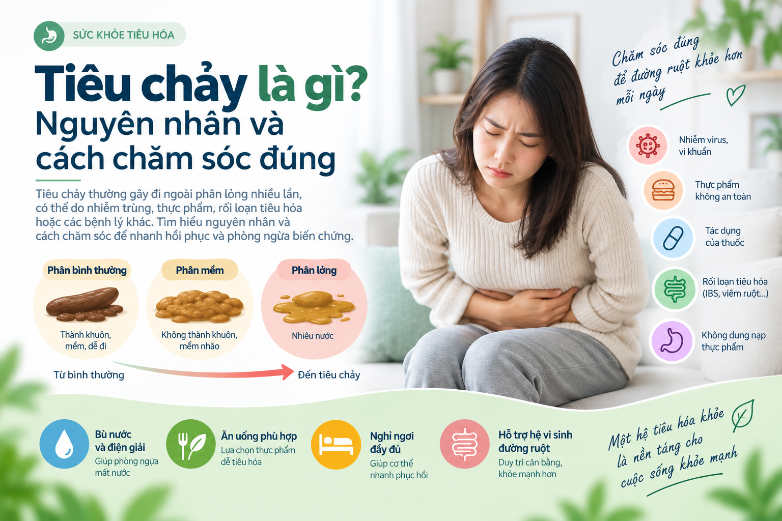 Tiêu chảy là gì? Nguyên nhân và cách chăm sóc đúng