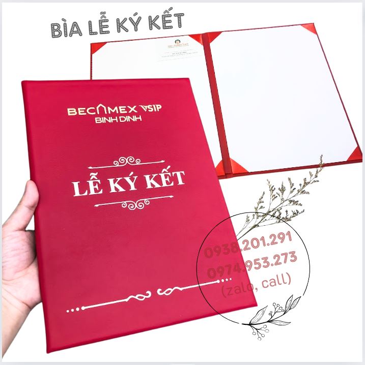 Bìa ký kết thoả thuận hợp tác bìa da A4 đẹp giá rẻ TPHCM Bìa ký kết thoả thuận hợp tác bìa da A4 đẹp giá rẻ TPHCM