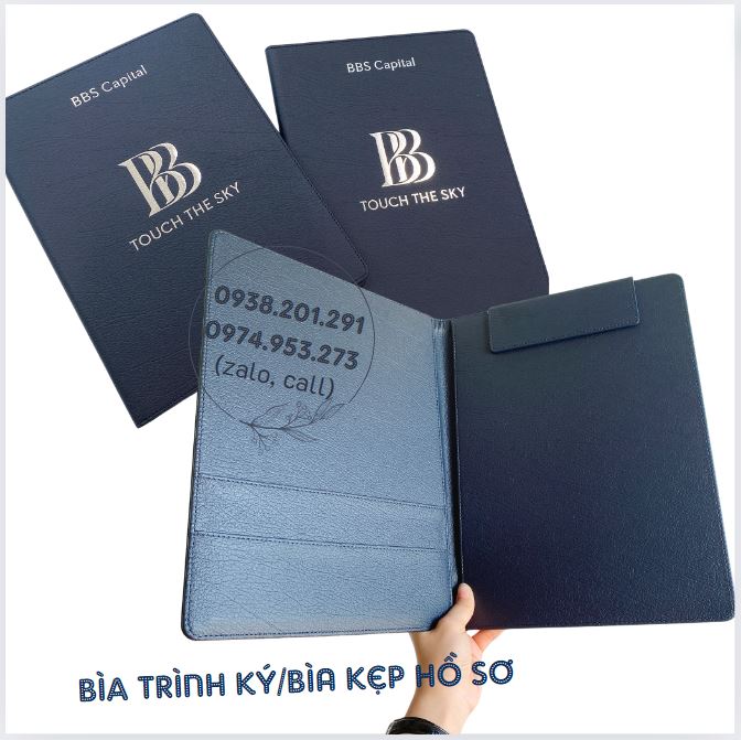 Bìa da trình ký đẹp cao cấp in logo công ty Bìa da trình ký đẹp cao cấp in logo công ty