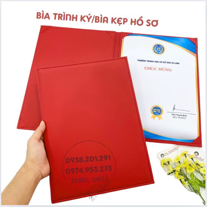 Bìa da trình ký đẹp cao cấp in logo công ty Bìa da trình ký đẹp cao cấp in logo công ty