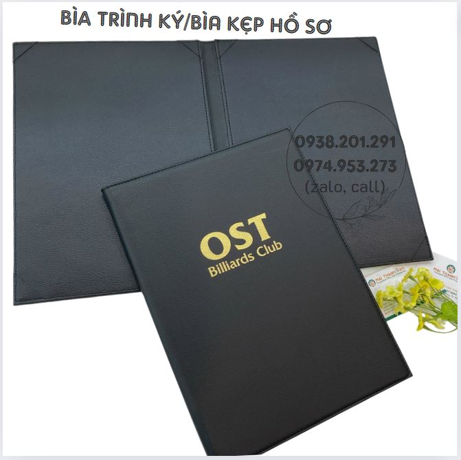 Bìa da trình ký đẹp cao cấp in logo công ty Bìa da trình ký đẹp cao cấp in logo công ty