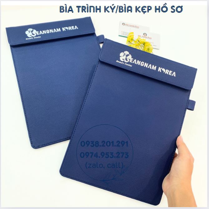 Bìa da trình ký đẹp cao cấp in logo công ty Bìa da trình ký đẹp cao cấp in logo công ty