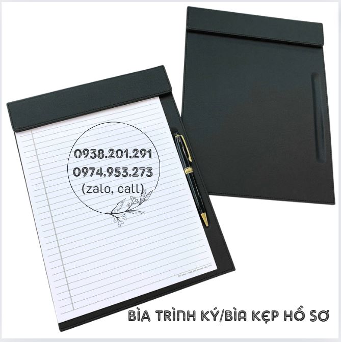 Bìa da trình ký đẹp cao cấp in logo công ty Bìa da trình ký đẹp cao cấp in logo công ty