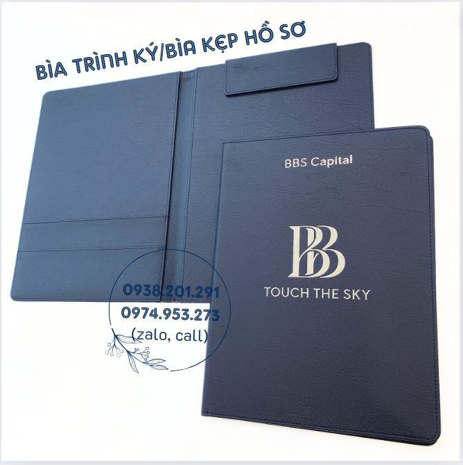 Bìa da trình ký đẹp cao cấp in logo công ty Bìa da trình ký đẹp cao cấp in logo công ty